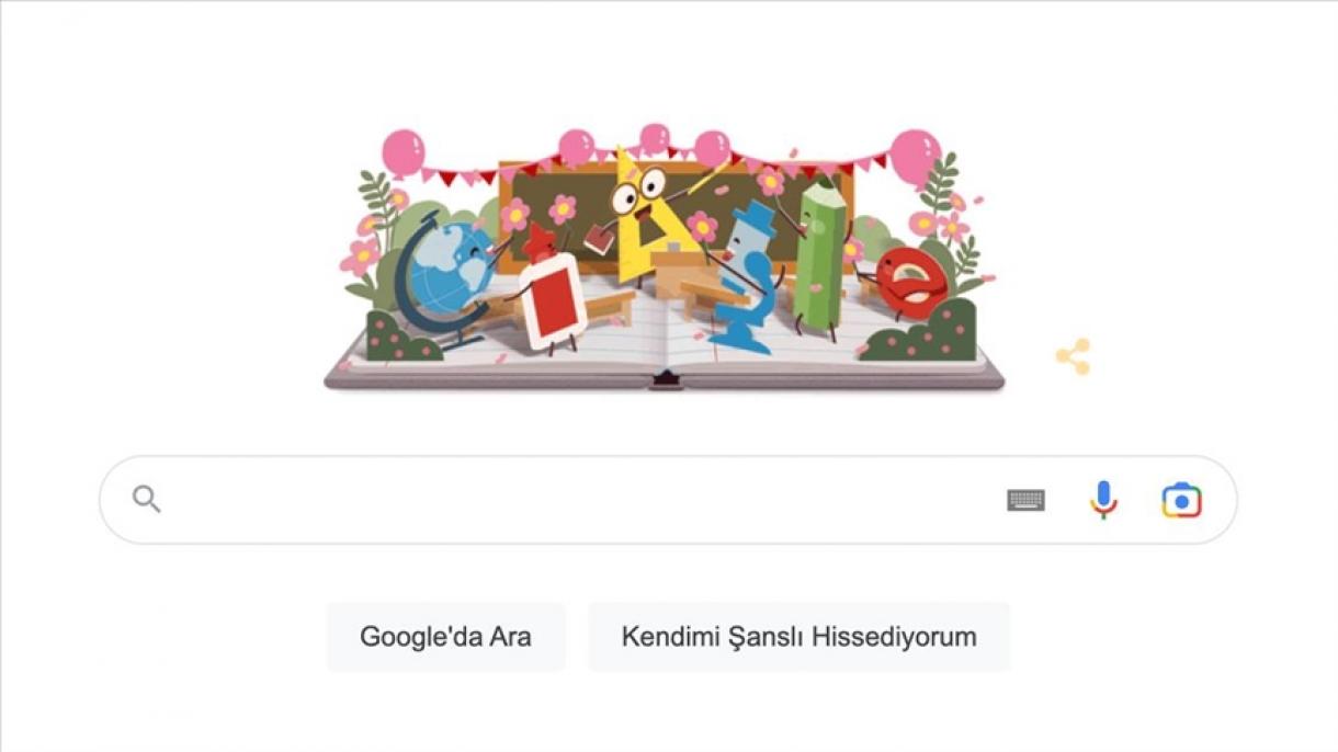 لوگوی ویژه گوگل به مناسبت 24 نوامبر، روز معلم در ترکیه