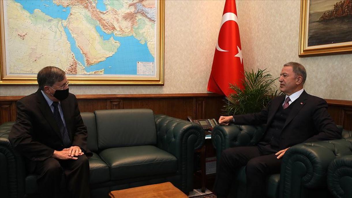 土耳其国防部长会见美国驻安卡拉大使