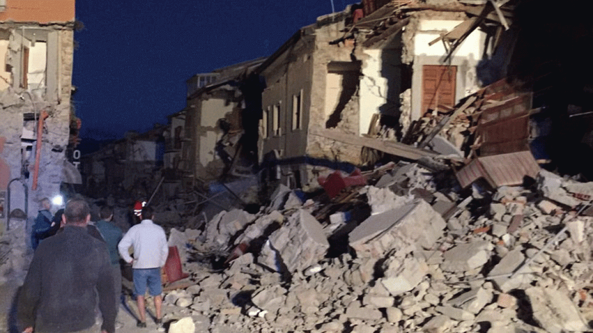 زمین لرزه 6.2 ریشتری در شهر پروجای ایتالیا
