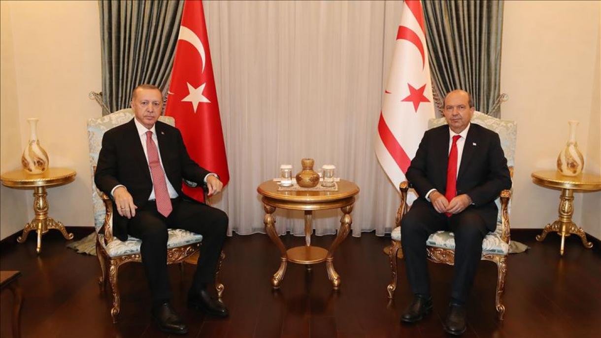 Президентът Ердоган бе на посещение в ТРСК...