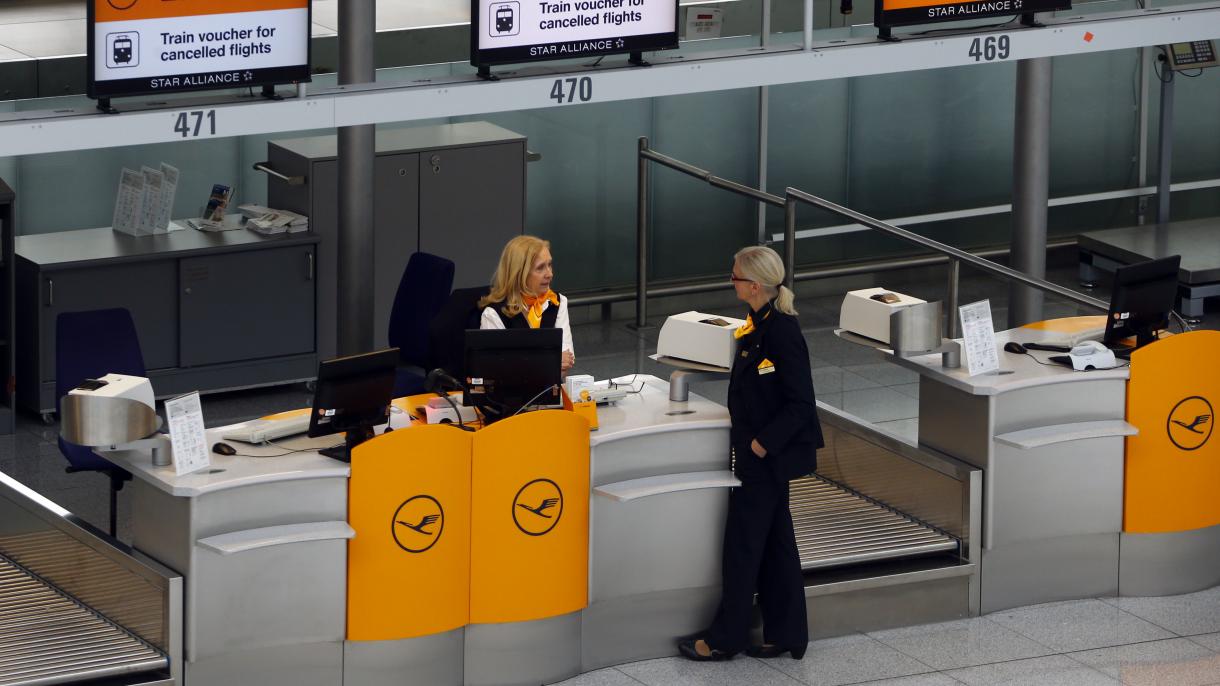 Lufthansada êşne taşlaw çarası