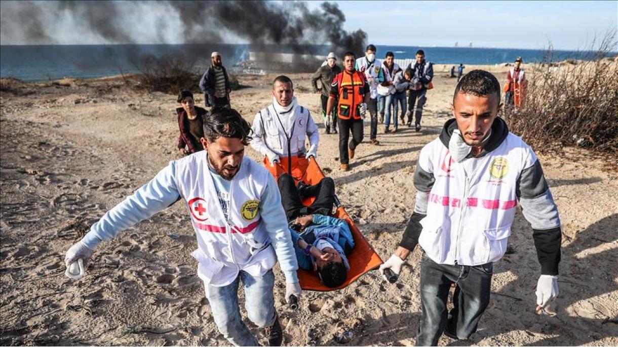 زخمی شدن 14 فلسطینی در ساحل غزه توسط نظامیان اسرائیل