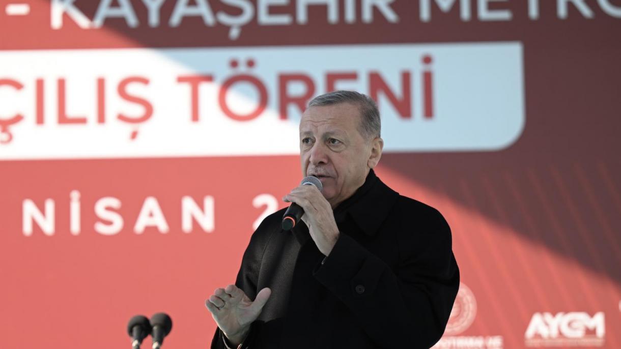 Эрдоган: «Стамбулдун темир жол желеси 324 жарым километрге жетти»