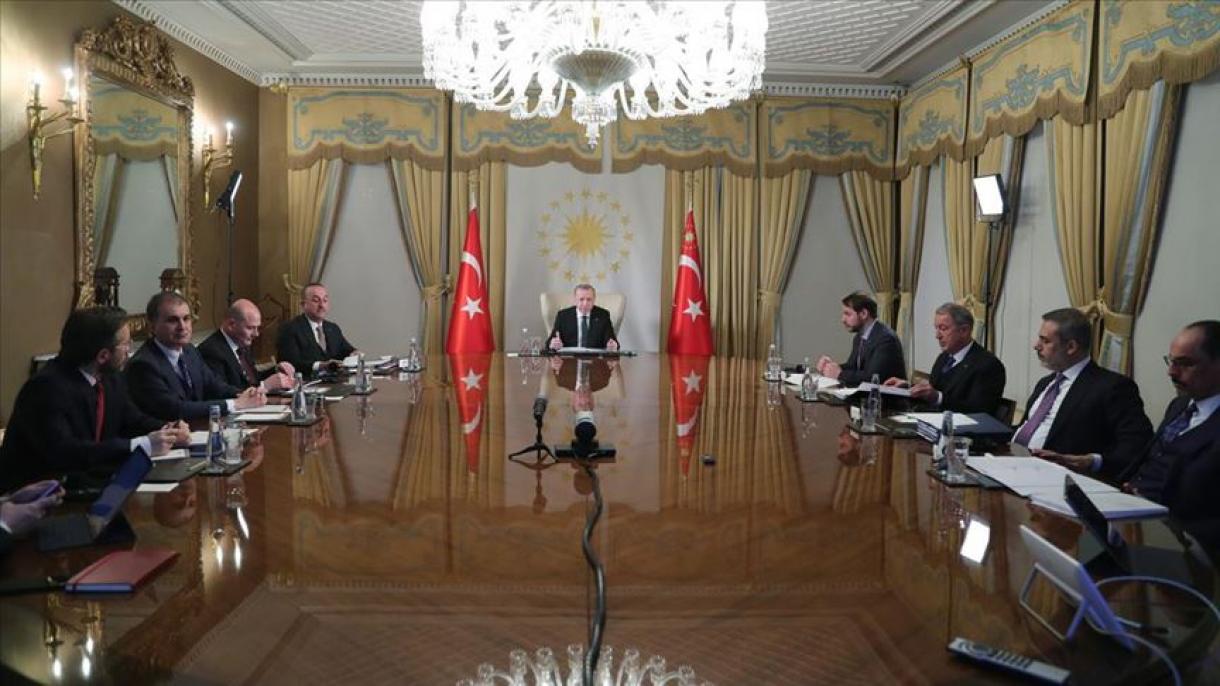 Erdoğan realiza videoconferência com Macron, Merkel e Johnson sobre a guerra civil da Síria