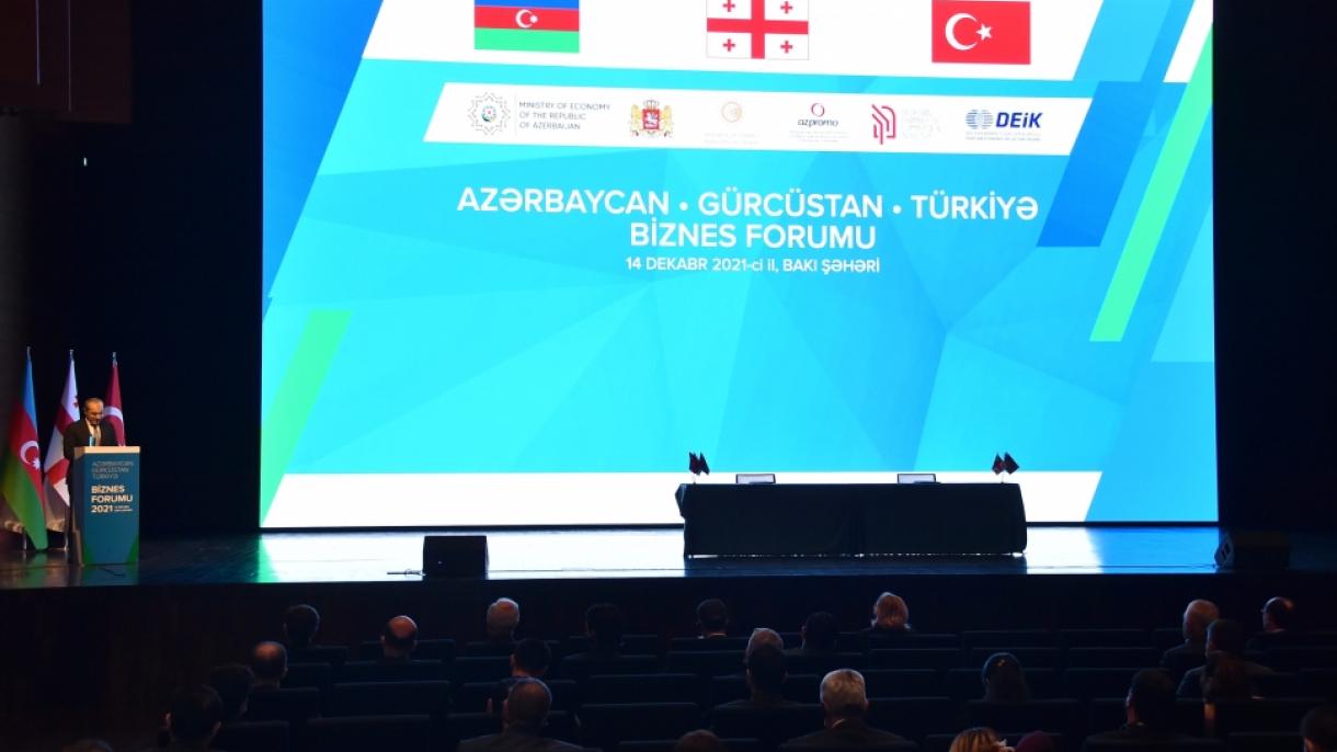Türkiyə-Azərbaycan-Gürcüstan biznes forumunda 5 sənəd imzalanıb