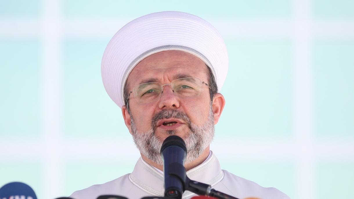 Görmez advirtió a la delegación de Kirguistán sobre la FETÖ