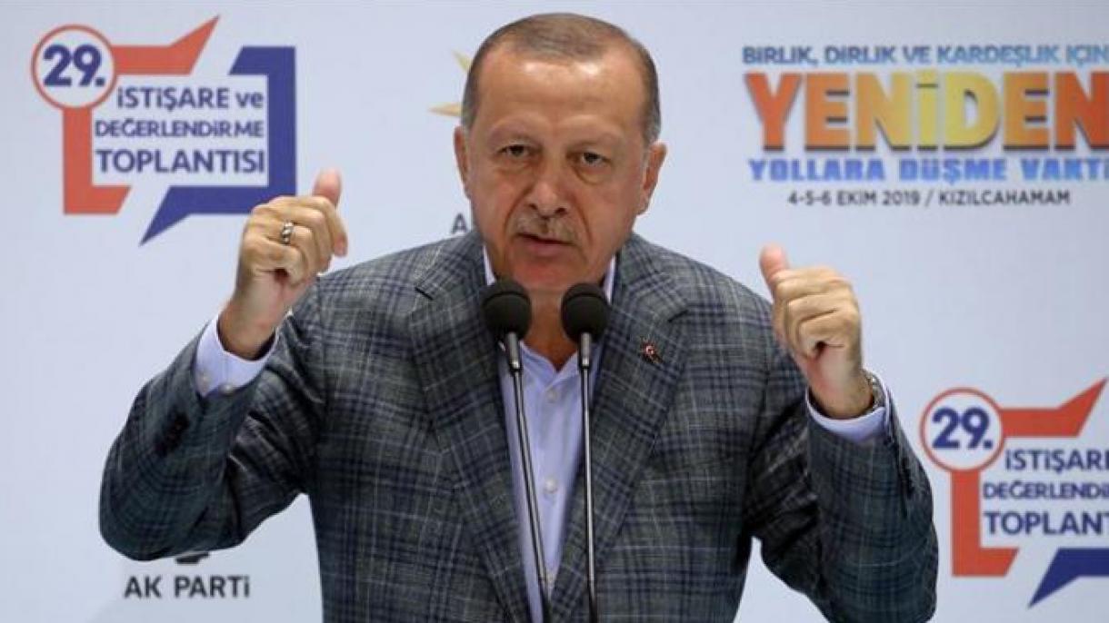 Президент Ердоған партиясының кеңес жиналысында үн қатты