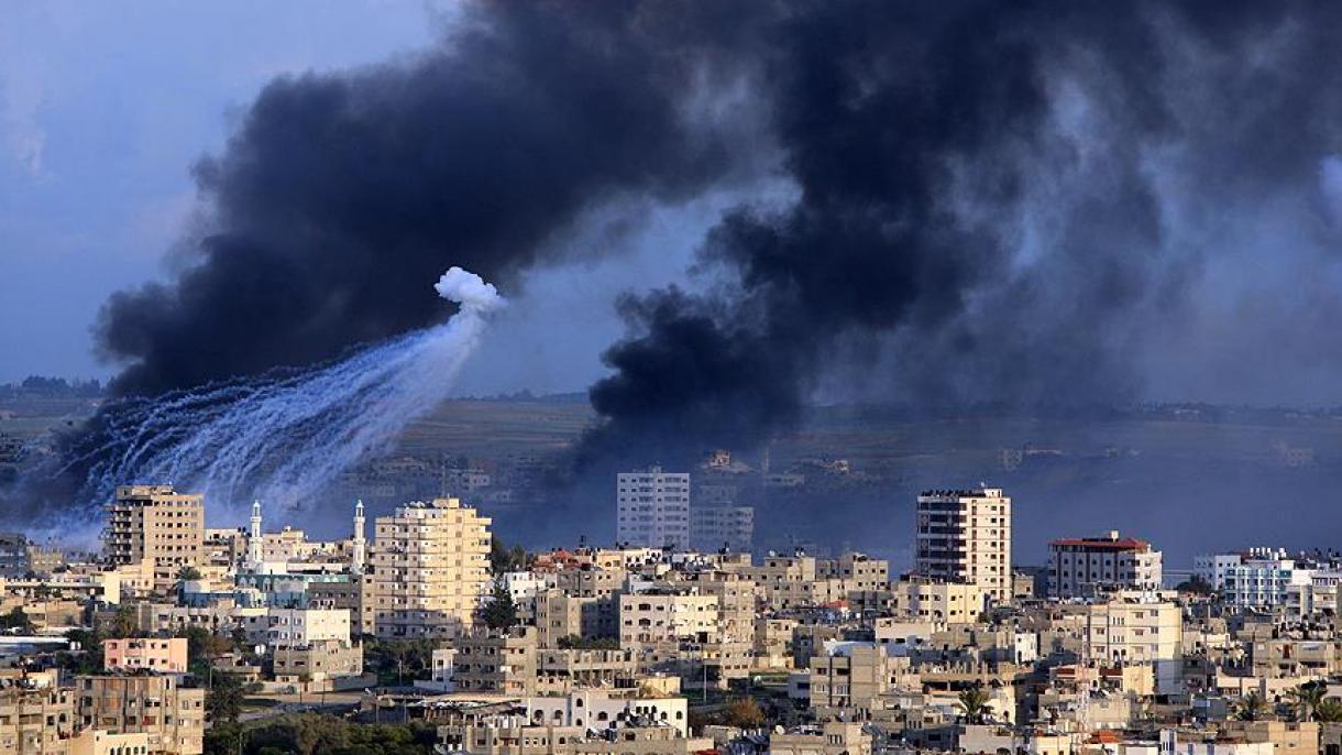 ارتش اسرائیل نوار غزه را بمباران کرد