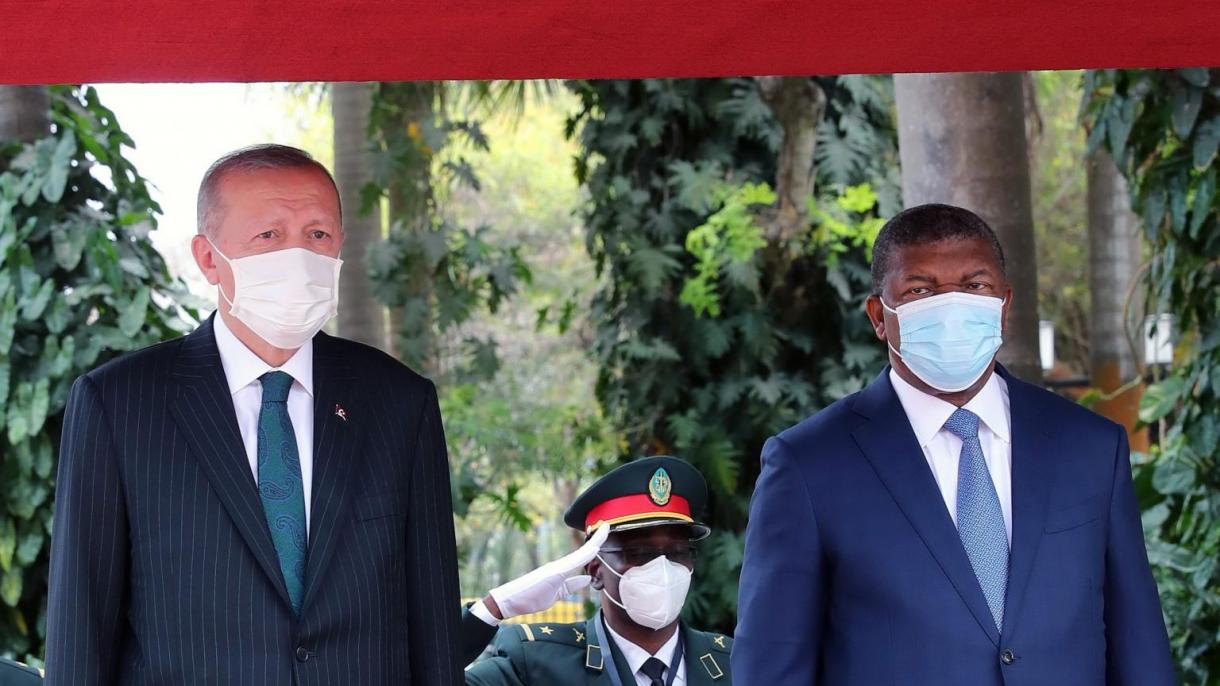 Эрдоган Анголанын президенти Лоуренсо менен биргелешкен маалымат жыйын өткөрдү
