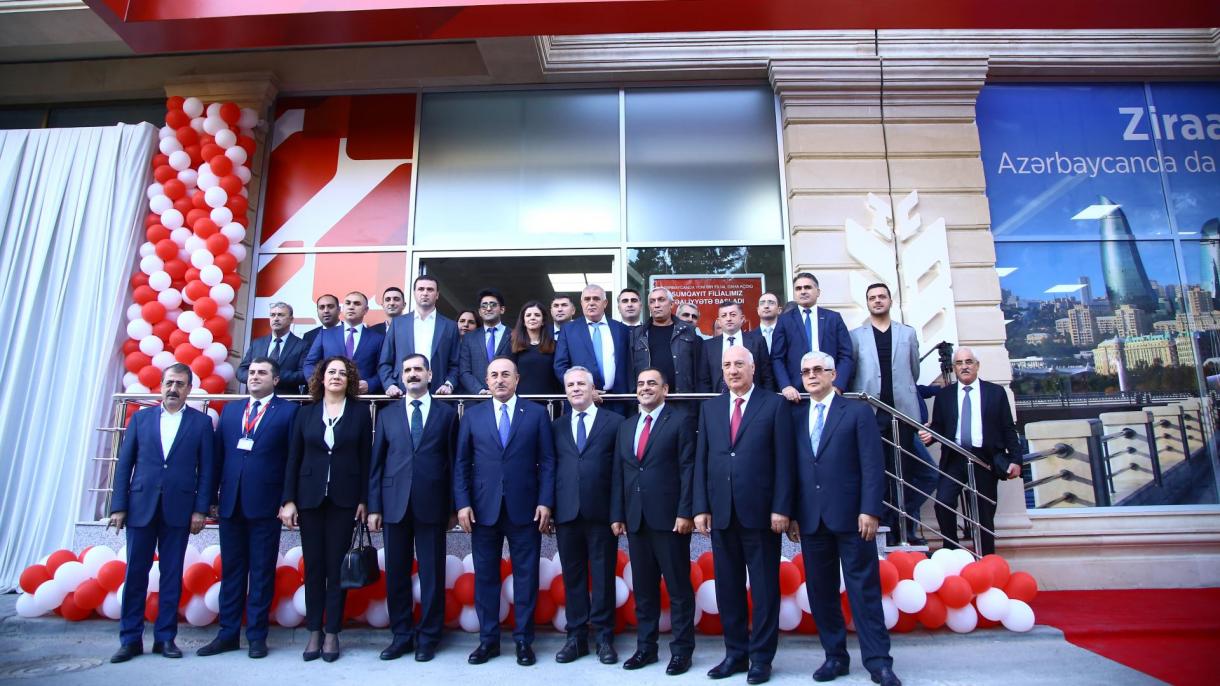 Mövlud Çavuşoğlu ‘‘Ziraat Bank Azәrbaycan’’ın açılış mәrasimindә iştirak edib