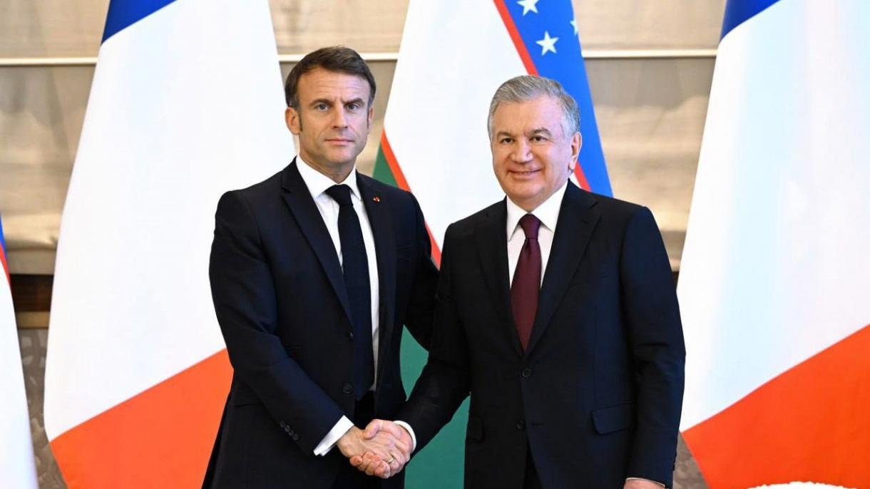 سفر رئیس جمهور فرانسه به ازبکستان