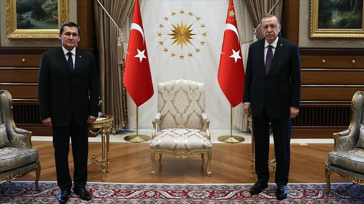 Prezident Erdogan, Türkmenistanyň Daşary Işler Ministri Meredowy Kabul Etdi