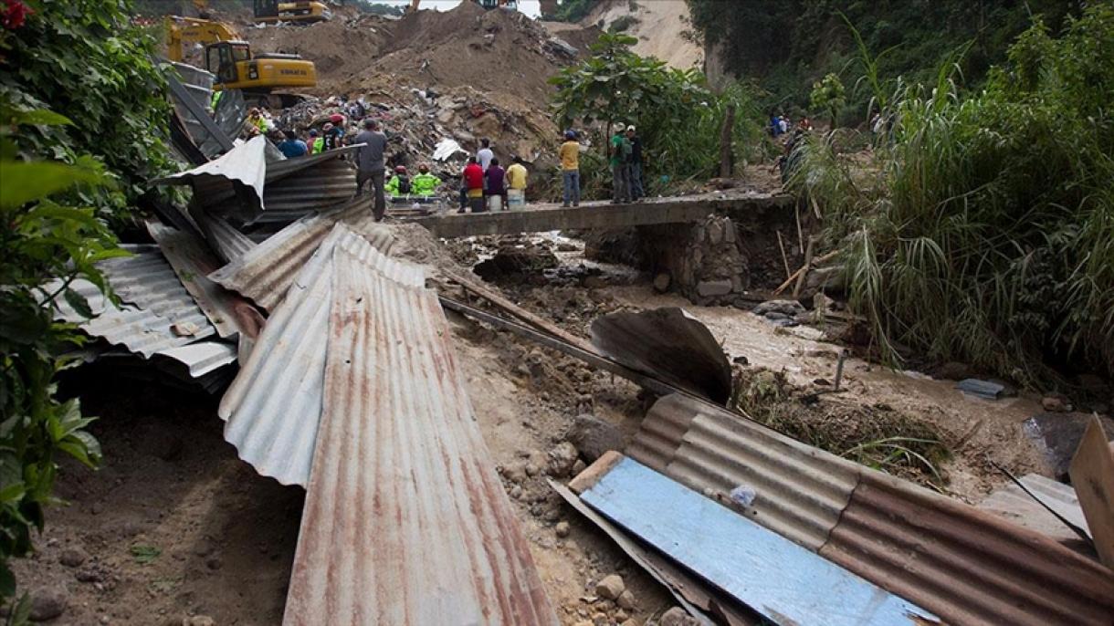 Chuvas intensas causaram inundações e derrocadas nas Honduras e na Guatemala