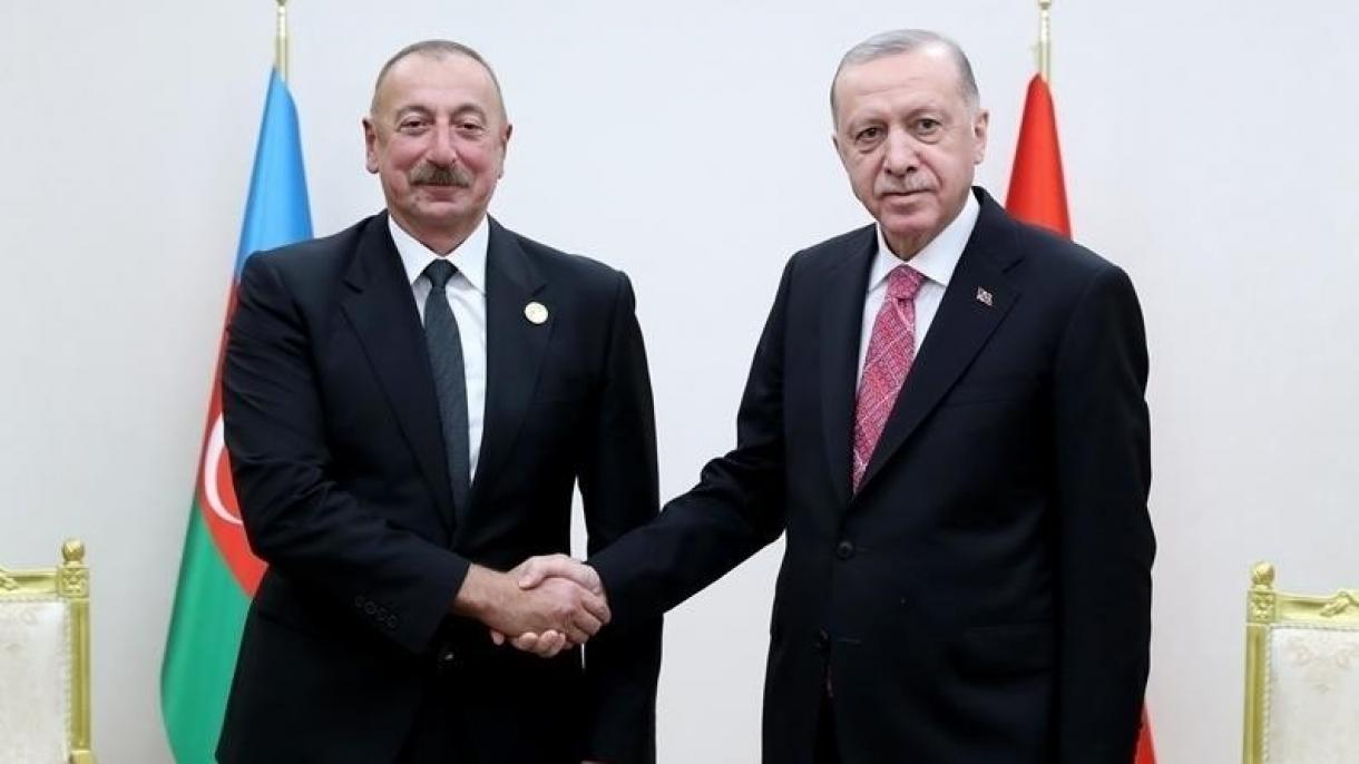 صدر ایردوان اور  صدر علی ایف کا روس یوکرین جنگ کی صورتِ حال پر تبادلہ خیال