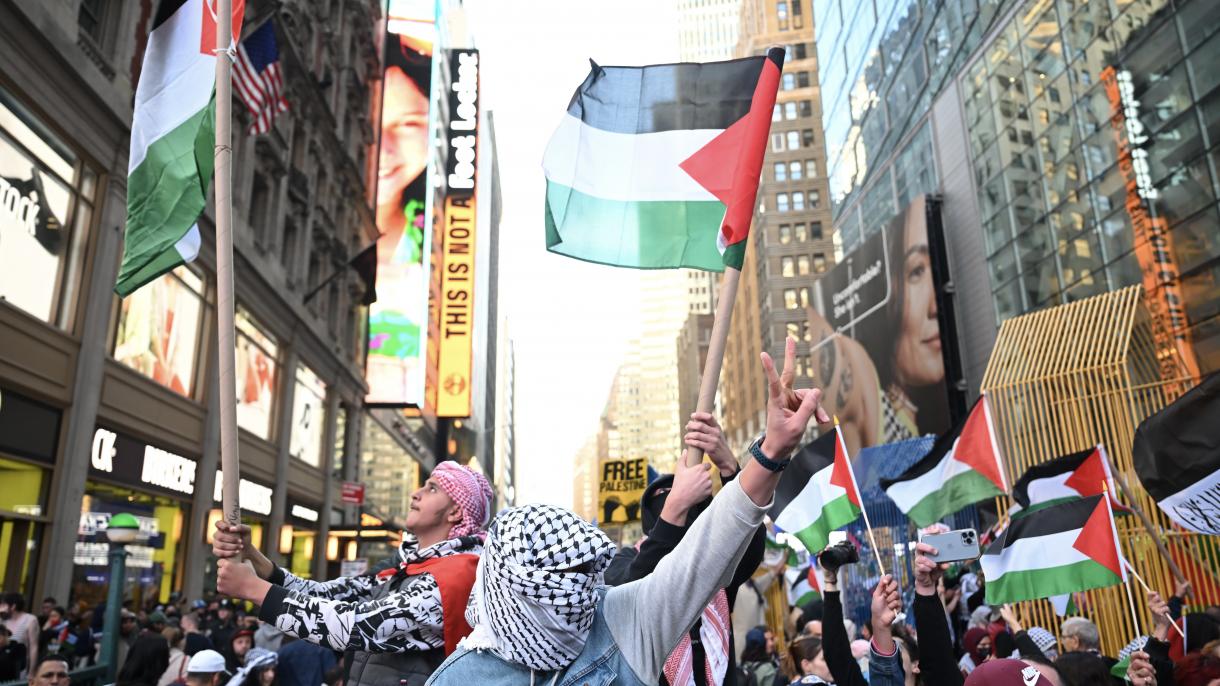 Demonstrációkkal világszerte támogatják Palesztinát