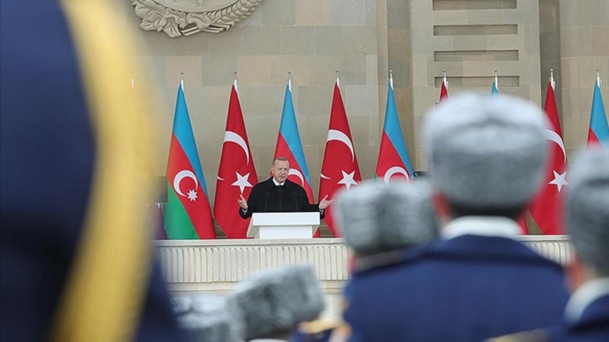 جمهور باشقانی اردوغان: "آذربایجان داستان یازماغا داوام ائده‌جک"