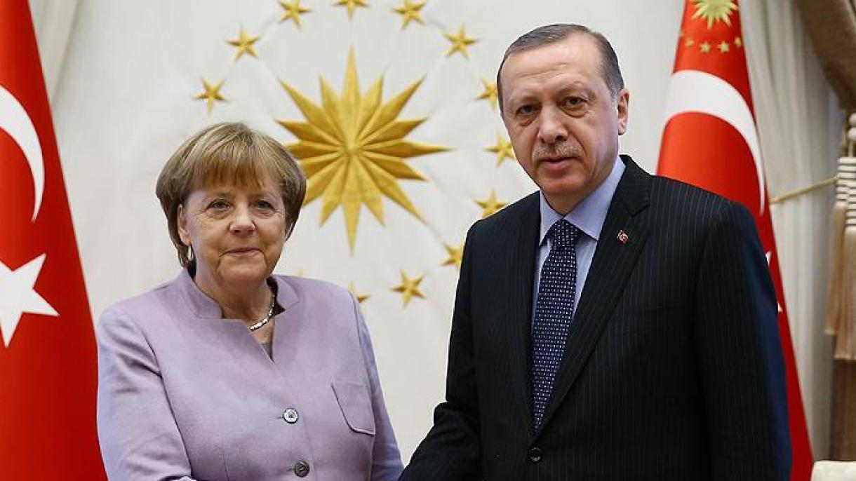 Prezident Erdo'g'an, Prezidenti Hasan Ruhoniy va  Angela  Merkel bilan  uchrashdi