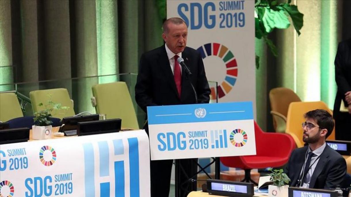 Ομιλία Ερντογάν στη Σύνοδο των Στόχων Βιώσιμης Ανάπτυξης