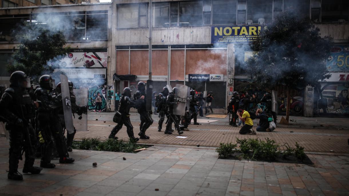 کولمبیا بھی عوامی مظاہروں کی لپیٹ میں آگیا، تین افراد ہلاک