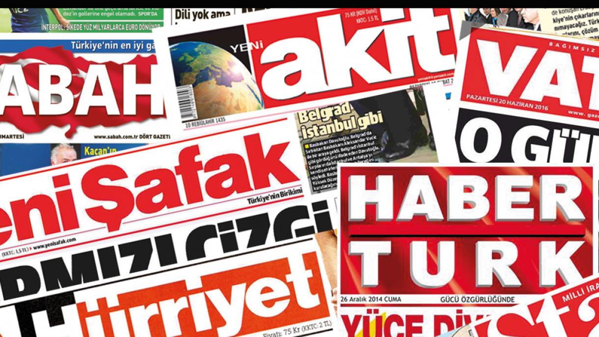 مطبوعات ترکیه دوشنبه 27 ژوئن 2016