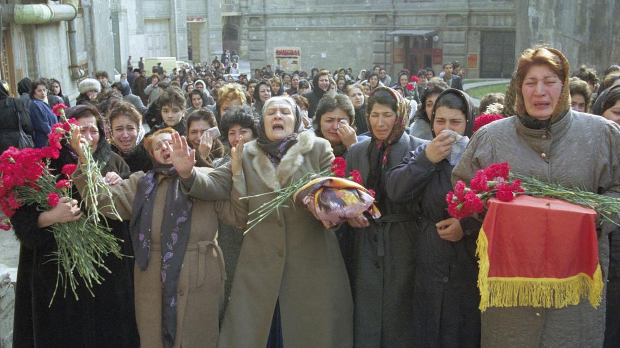 یاد قربانیان قتل عام 20 ژانویه در آذربایجان گرامی داشته شد