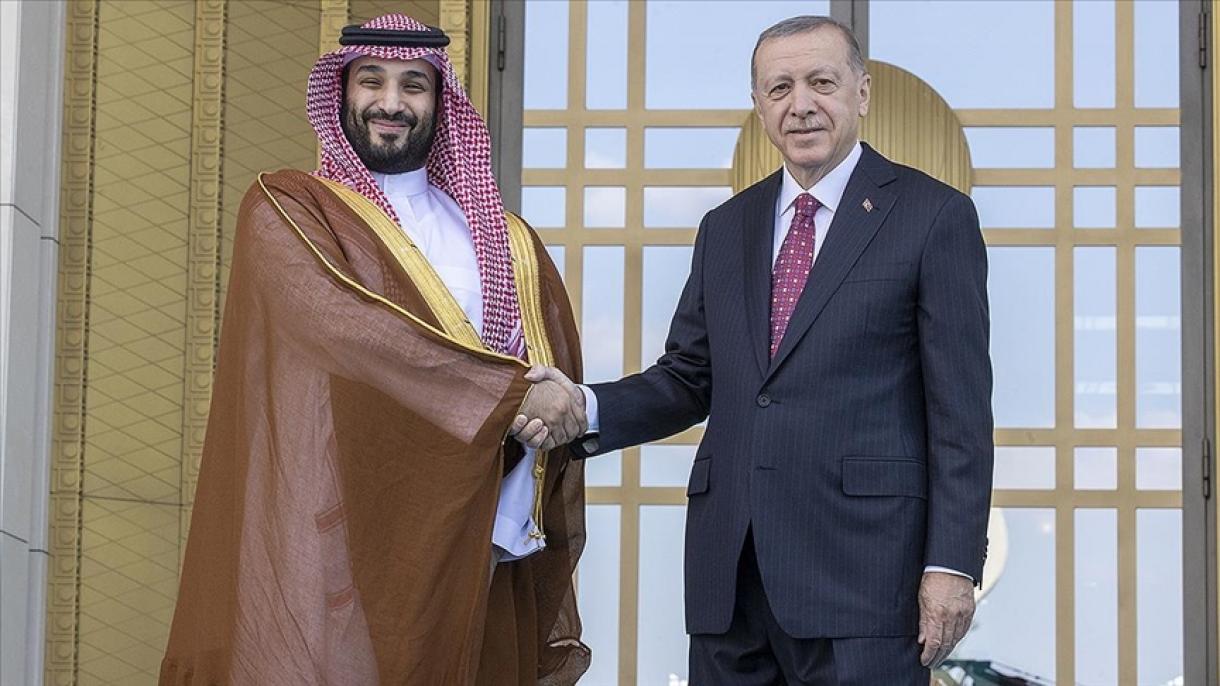 Türkiýäniň Prezidenti Saud Arabystanynyň Mirasdar Şazadasy bilen telefon arkaly söhbetdeş boldy