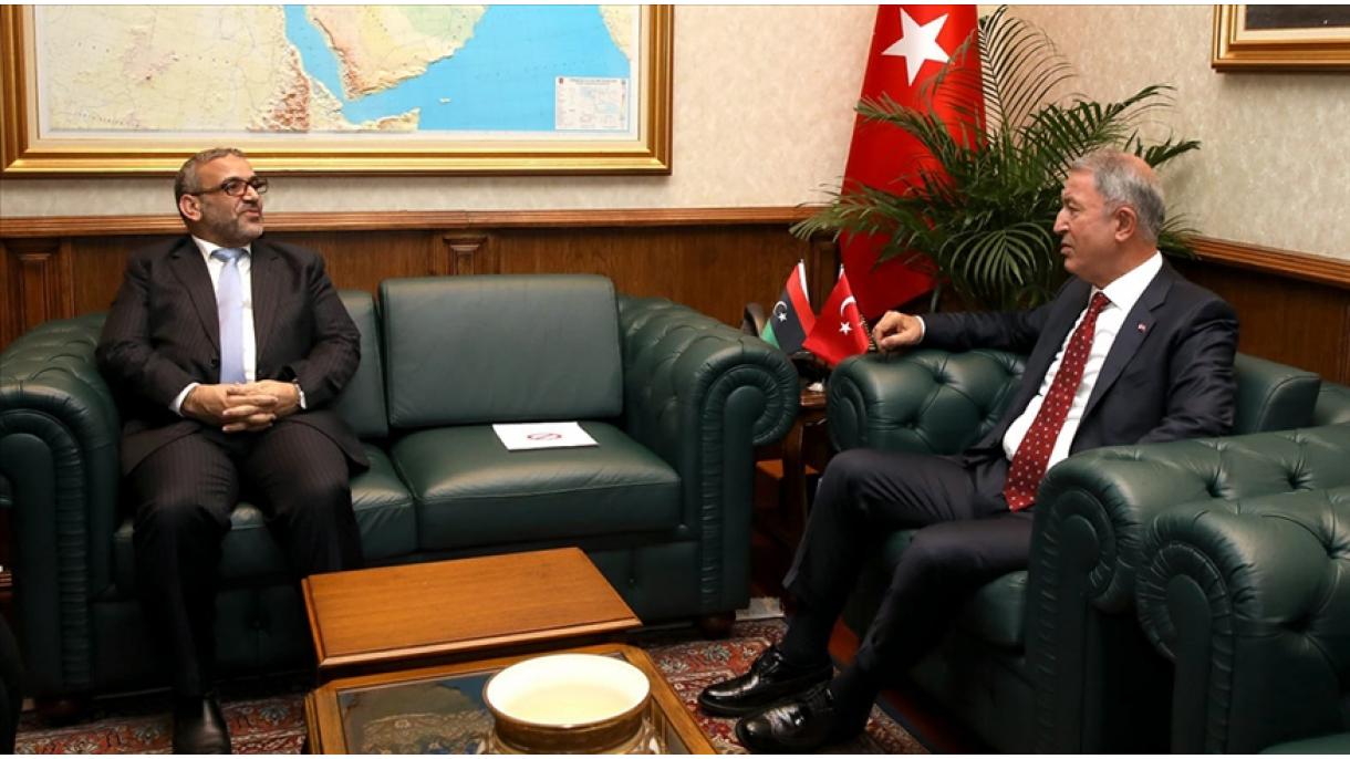 Աքարը հանդիպեց՝ Լիբիայի բարձրագույն պետական ​​խորհրդի նախագահ Խալիդ Էլ-Մեշրիի հետ