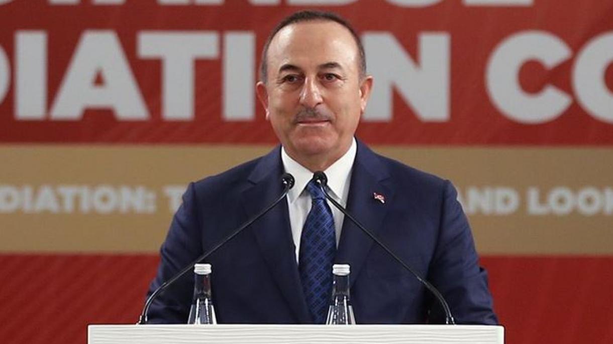 Çavuşoğlu: A Turquia é um estado que adota o conceito“ de Paz na pátria, paz no mundo ”