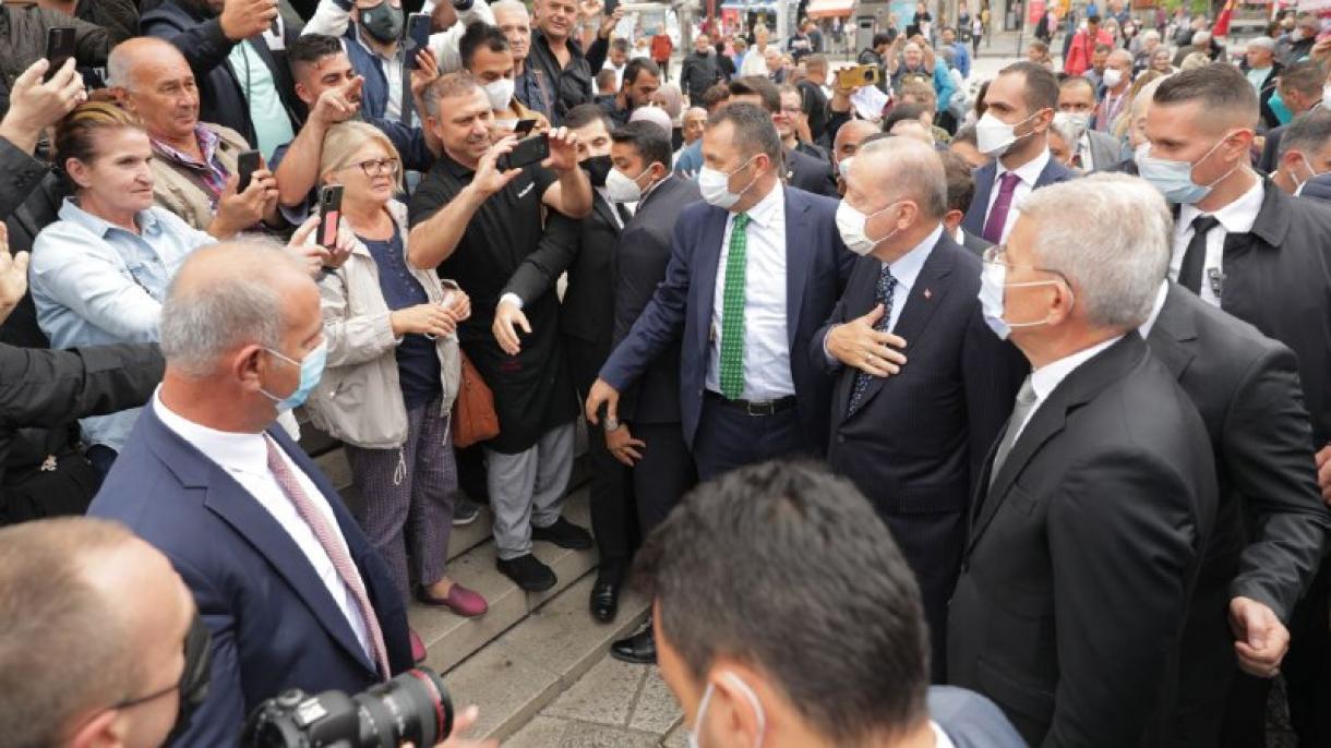 El presidente Erdogan arribó en Bosnia y Herzegovina