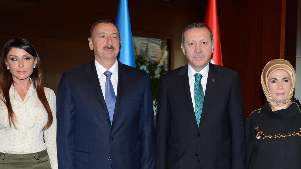 ضیافت شام رئیس جمهور آذربایجان به افتخار اردوغان