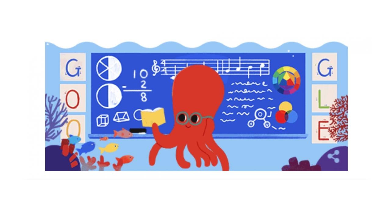 گوگل به مناسبت روز معلم در ترکیه لوگوی خود را تغییر داد