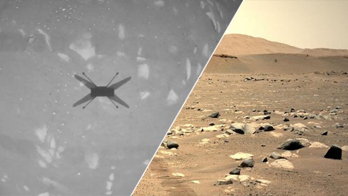 El helicóptero Marte de la NASA toma la primera foto aérea a color