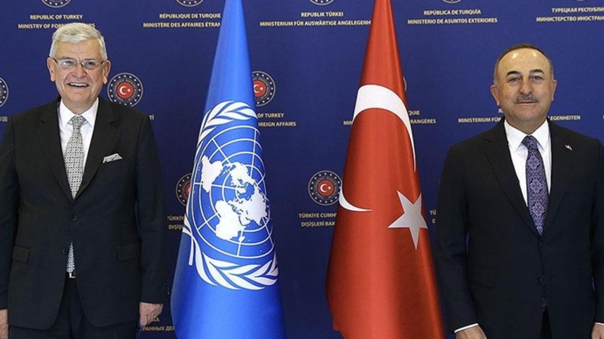تماس‌های ولکان بوزکر رئیس هفتاد و پنجمین مجمع عمومی سازمان ملل متحد در ترکیه