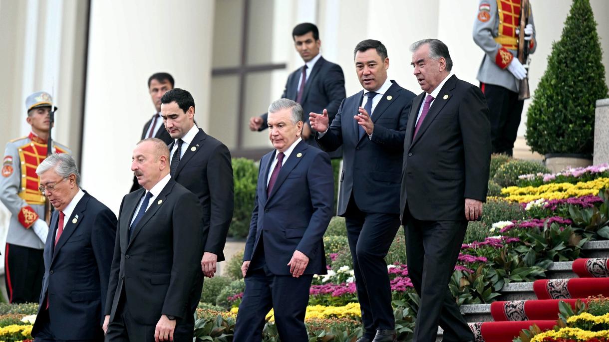Orta Asya Liderleri Azerbaycan Rahman Mirziyayev Tokayev Caparov Berdimuhamedov.JPG