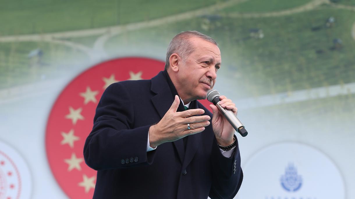 Presidente Erdogan inaugura cinco jardins nacionais em Istambul