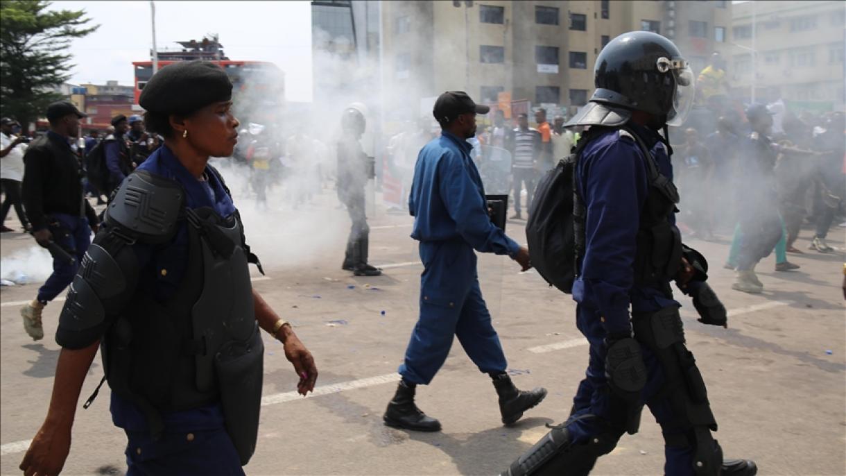 درگیری پلیس و مخالفین سازمان ملل متحد در جمهوری دموکراتیک کنگو