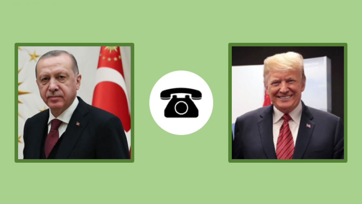 جمهور باشقانی اردوغان ایله امریکا پرزیدنتی آراسیندا تلفون دانیشیغی اولوب