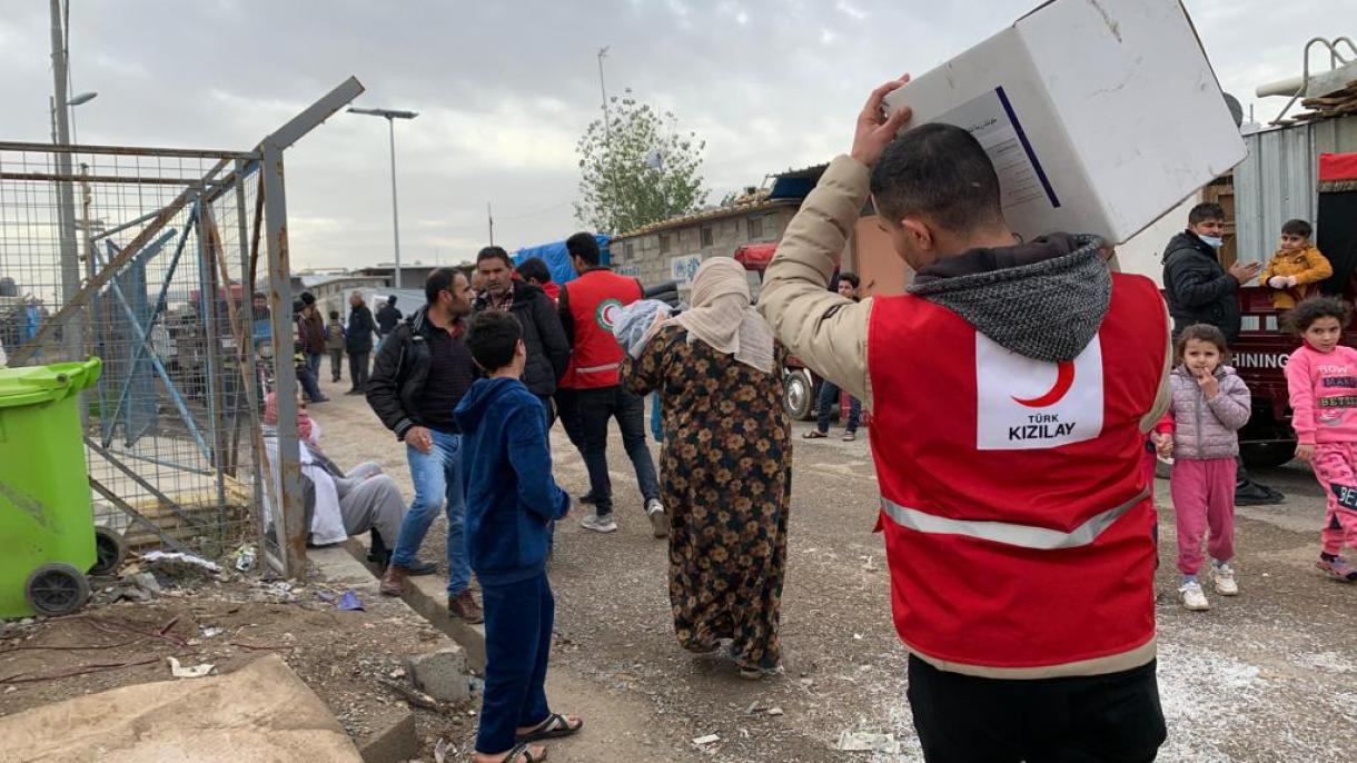ترکی: اربیل کے سیلاب زدگان میں امدادی سامان کی تقسیم