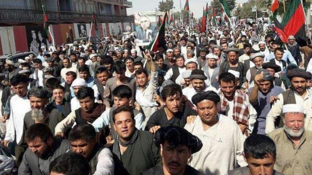 برگزاری تظاهرات ضد طالبان در شمال افغانستان