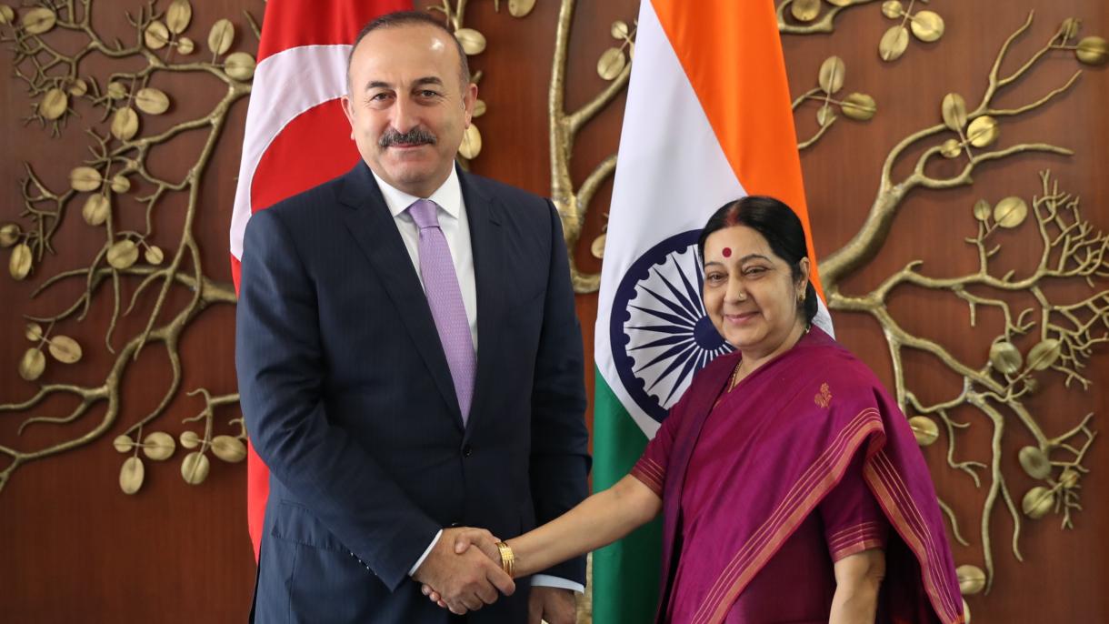 وزیر امور خارجه ترکیه به هند سفر نمود