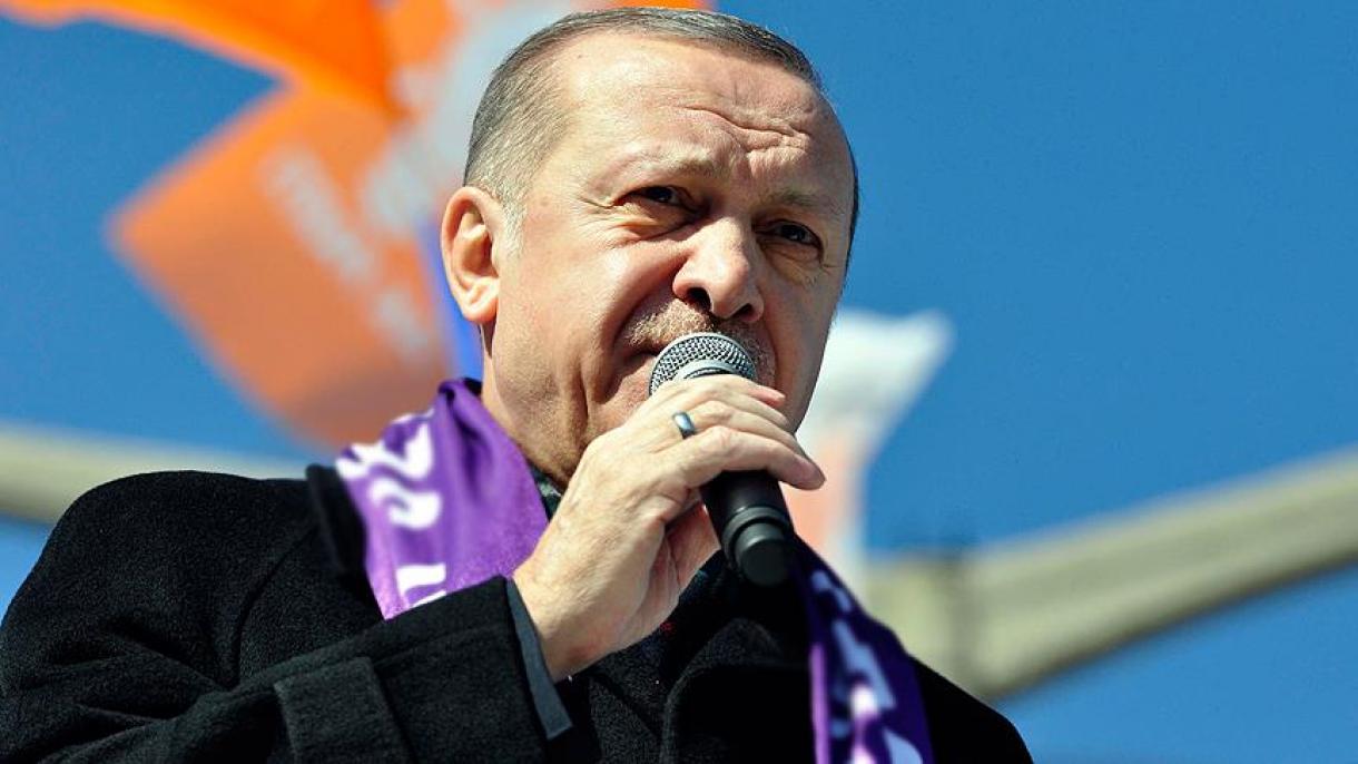 سخنرانی رئیس جمهوری ترکیه در ششمین کنگره حزب متبوع خود در استان سامسون