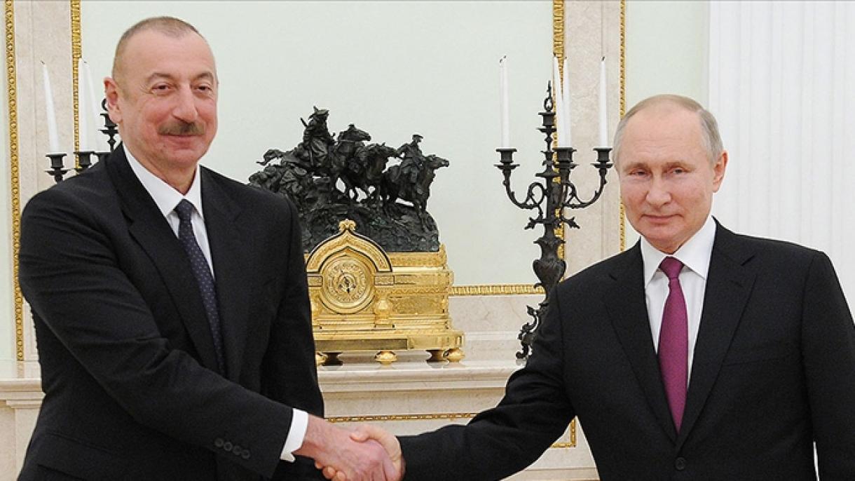 プーチン露大統領とアリエフ アゼルバイジャン大統領が会談