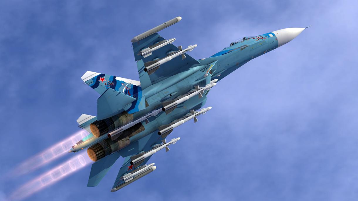 Gara deňize gaçan rus Su-27 kysymly uçaryň gözleg işlerine arakesme berildi