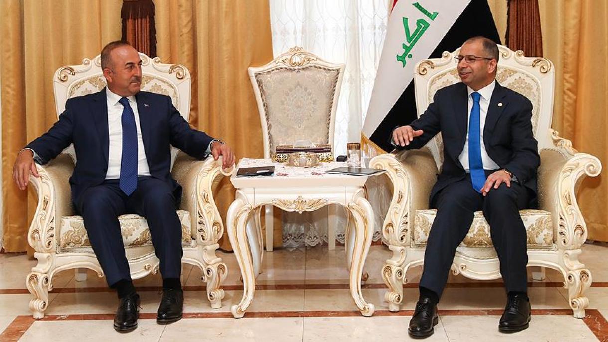 دیدار وزیر خارجه ترکیه با رئیس مجلس عراق