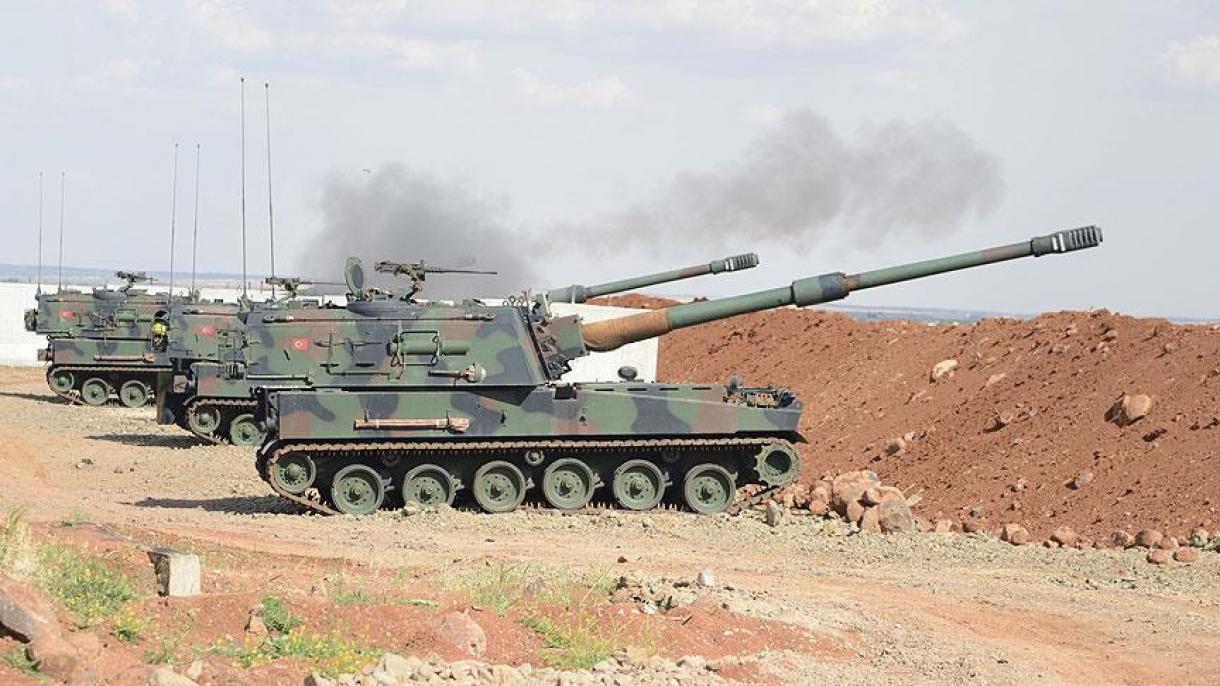 Fuerzas de las FAS turcas bombardean los frentes de la banda terrorista  YPG/PYD