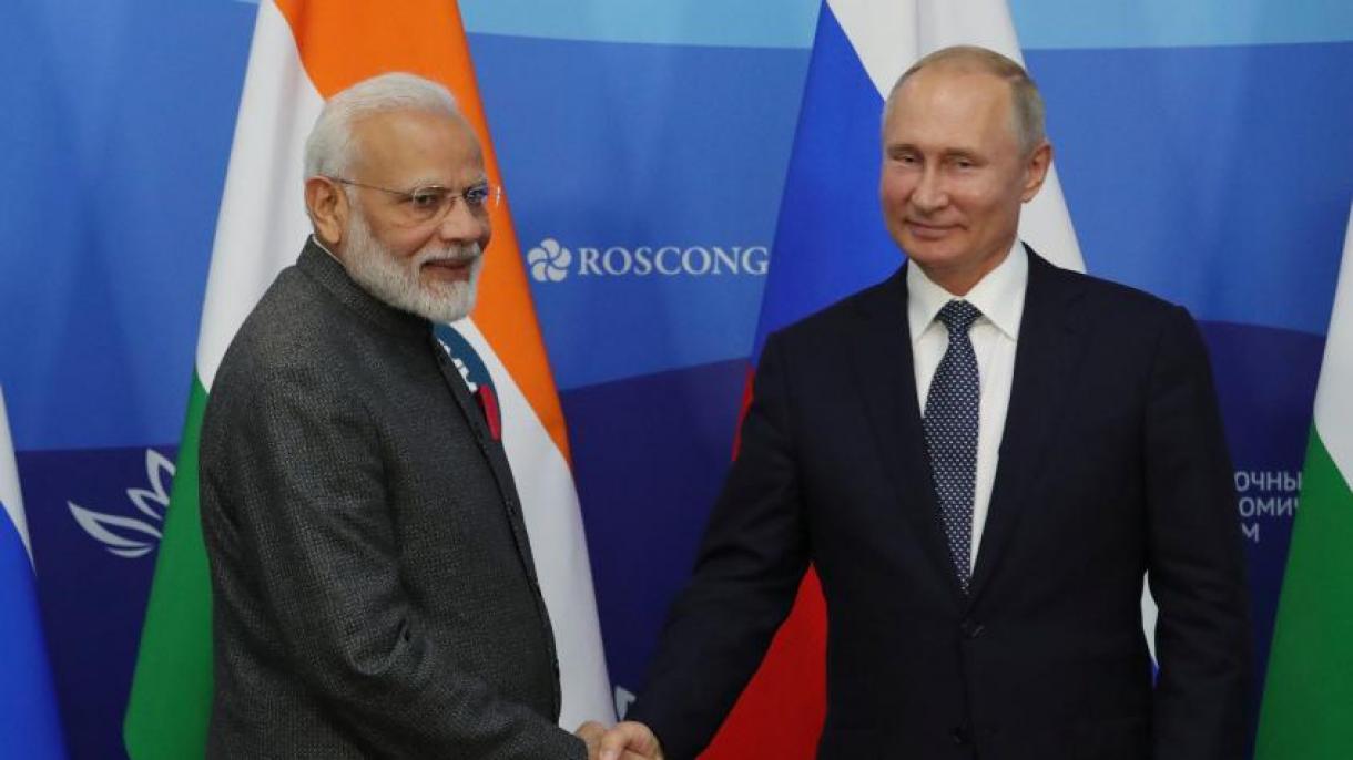 Putin Modi belän söyläşte