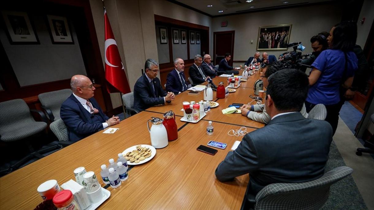 Түркия Улуттук Парламентинин делегациясы жолугушууларын аяктады