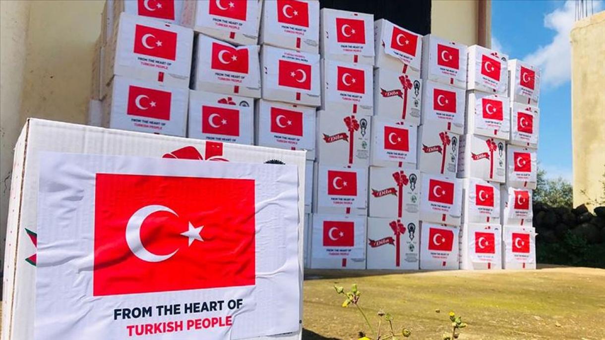 A Turquia forneceu ajuda alimentar ao Líbano para combater a epidemia