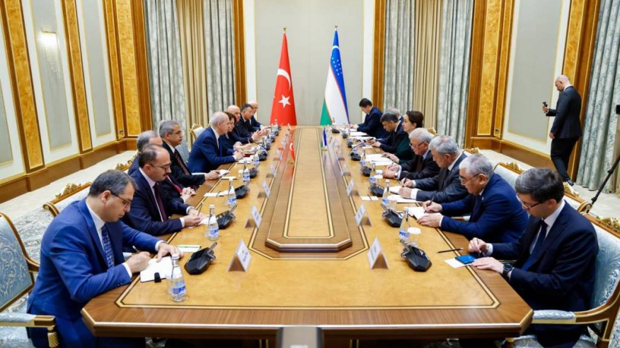 Numan Kurtulmush O'zbekiston Oliy Majlis Senati Raisi Tanzila Norboyeva bilan uchrashdi