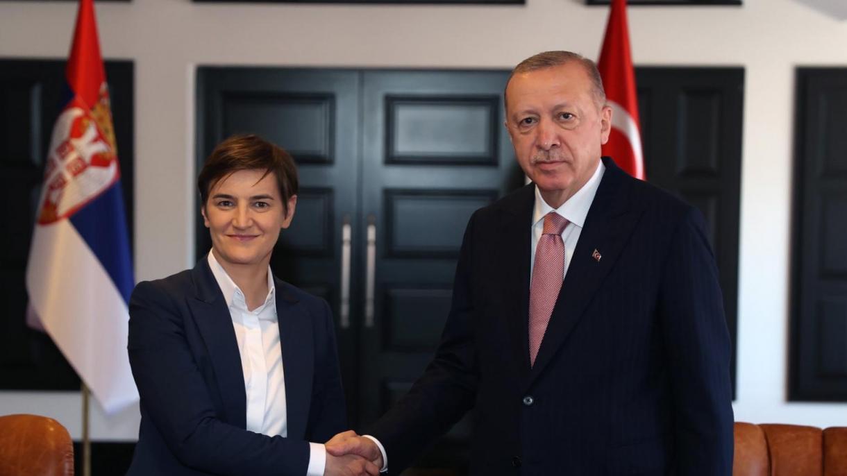 Prezident Erdogan Serbiýanyň we Horwatiýanyň Premýer ministrlerini kabul etdi